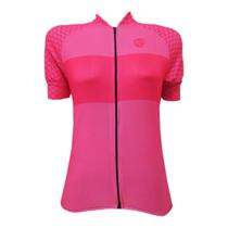 Camisa Ciclismo Maxplus Total Rosa (Ziper Total)