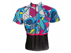 Camisa Ciclismo Mountain Bike Feminina Mosaico