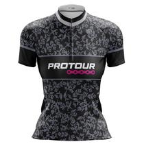 Camisa Ciclismo Mountain Bike Feminina Pro Tour Folhas