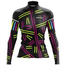 Camisa Ciclismo MTB Feminina Pro Tour Granulado 2.0 proteção UV+50