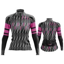 Camisa Ciclismo MTB Feminina Pro Tour Granulado proteção UV+50