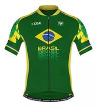 Camisa Ciclismo Mtb Free Force Brasil Collection Cbc Basic