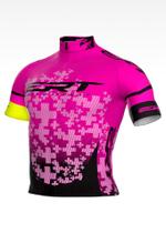 Camisa ciclismo new elite ert team rosa unissex