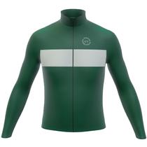 Camisa Ciclismo Peluciada Sport Manga Longa Green