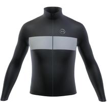 Camisa Ciclismo Peluciada Sport Manga Longa Preta