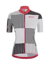 Camisa ciclismo santini tono sfera feminina nero