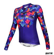 Camisa Ciclismo Slim Fem Manga Longa SXTR Califórnia Camisa Ciclismo Slim Fem Manga Longa SXTR Califórnia