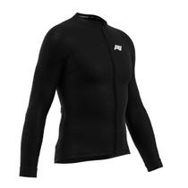 Camisa Ciclismo Slim Pro Masc - Manga longa - BLACK