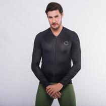 Camisa Ciclismo Sport Márcio May Manga Longa All Black