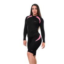 Camisa Ciclista Elite Feminina Bike Manga Longa Proteção UV