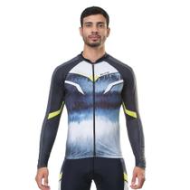Camisa Ciclista Elite Zíper Confortável Leve Moderna 135162