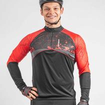 Camisa Ciclista Manga Longa Zíper Parcial Blip 04297