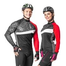 Camisa Ciclista Poker Manga Longa Zíper 04233 - Unissex