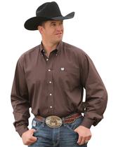 Camisa Cinch Classic Fit Manga Longa Marrom XX-GG Camisa Cinch Classic Fit Manga Longa Marrom XX-GG