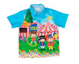 Camisa Circo Menino Festa Juvenil