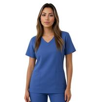 Camisa Cirúrgica Unissex Gola V Azul Claro