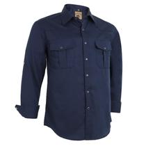 Camisa COEVALS CLUB Vestido masculino Cowboy Western Navy Tamanho L