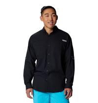 Camisa Columbia Sportswear Tamiami II de manga comprida UPF 40 - preta