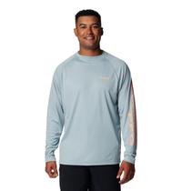 Camisa Columbia Terminal Tackle de manga comprida UPF 50 masculina azul L Camisa Columbia Terminal Tackle de manga comprida UPF 50 masculina azul L