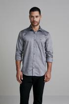 Camisa com Bolso Algodão Egípcio Comfort - Preto