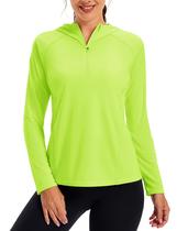 Camisa com capuz de proteção solar MAGCOMSEN feminina verde S