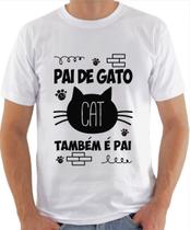camisa com frase divertida pai de gato também é pai