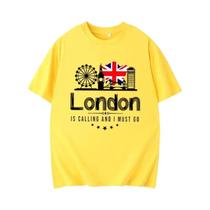 Camisa com Mapa de Londres - Presente para Amantes de Viagens