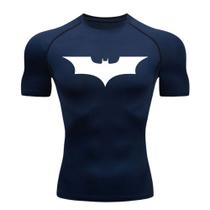 Camisa Compressão Batman Manga Curta Treino Academia Rash Guard - INPULSE