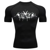 Camisa Compressão OLHOS DRAGON BALL Manga Curta Treino Academia Rash Guard