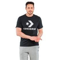 Camisa Converse Go-to Logo Star Chevron Tee Masculina Preto Branco