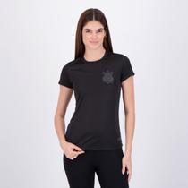 Camisa Corinthians All Black Dry Feminina Preta