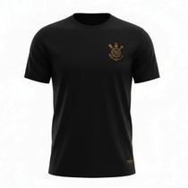 Camisa Corinthians Black Gold Algodão - Masculino Camisa Corinthians Black Gold Algodão - Masculino