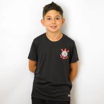 Camisa Corinthians Black Recortes - Infantil