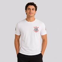Camisa Corinthians Brasão Dry Patch Libertadores Branca Camisa Corinthians Brasão Dry Patch Libertadores Branca