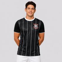 Camisa Corinthians Corinto Preta Patch Libertadores Camisa Corinthians Corinto Preta Patch Libertadores