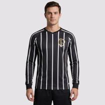 Camisa Corinthians CP Manga Longa Preta