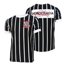 Camisa Corinthians Democracia Retrô 1982 Adulto Licenciada Camisa Corinthians Democracia Retrô 1982 Adulto Licenciada