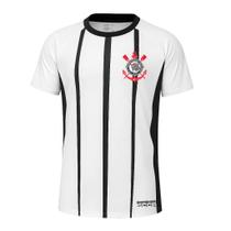 Camisa Corinthians Infantil Raglan dry Branca e preta Camisa Corinthians Infantil Raglan dry Branca e preta