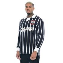 Camisa Corinthians Kalunga 1990 Retrô Manga Longa