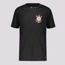 Camisa Corinthians Logo Infantil Preta Camisa Corinthians Logo Infantil Preta
