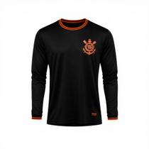 Camisa Corinthians Masculina Manga Longa Confortável Leve - Camisa Corinthians Masculina Manga Longa Confortável Leve -