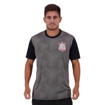 Camisa Corinthians Masculina Torcedor Cubos Chumbo SPR - Camisa Corinthians Masculina Torcedor Cubos Chumbo SPR -