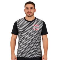 Camisa Corinthians Masculina Torcedor Listras Diagonais SPR -