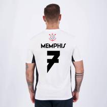 Camisa Corinthians Memphis 7 Fitness Branca e Preta