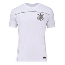 Camisa Corinthians Oficial 3 Cores Preta Bordada, Branca e Dourada Listrada, Licenciadas Campeão Uniforme Novo Fiel