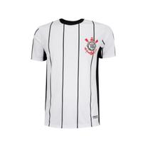 Camisa Corinthians Oficial Licenciada Branca Preta Estampada Dry Fit Torcedor Futebol Treino Casual Camisa Corinthians Oficial Licenciada Branca Preta Estampada Dry Fit Torcedor Futebol Treino Casual