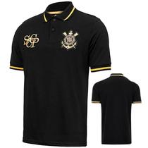 Camisa Corinthians Polo Retro Gold Masculino