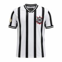 Camisa Corinthians Retrô 1971 Tradição Alvinegra - Masculino Tamanho:MCor:Branco/Preto
