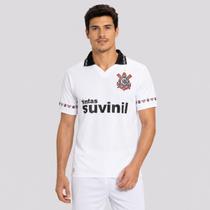 Camisa Corinthians Retrô 1995 Suvinil Branca Camisa Corinthians Retrô 1995 Suvinil Branca