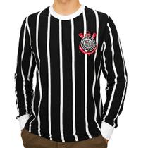 Camisa Corinthians Retrô Democracia 1982 Manga Longa - Masculino
